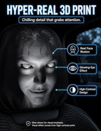 2pcs Headrest Covers for Cars, Ghost Face Headrest Covers, Scary Face Printing - Image 6