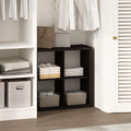 Furinno Cubic Extra Thick 4-Cube Closet Organizers and Storage, Dark Oak by Furinno-FitsYourSpaceFitsYourBudget