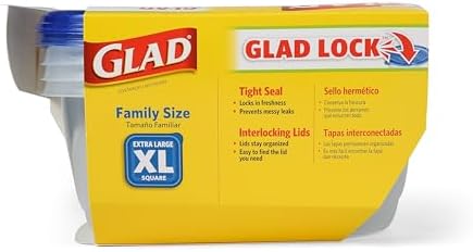 Glad GladWare XL Square Food Storage Containers, 104 Oz - Image 6