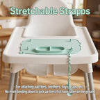 2-Pack Silicone Baby Mats with 8 Stretchable Straps & Suction Cups - Image 5