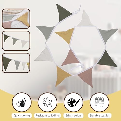 Pennant Banner Flags, Infant and toddler room decoration pennant, - Image 3