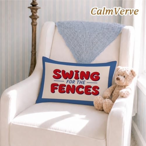 Baseball Room Decor for Boys，Baseball 12x20 Pillow Cover - Image 2
