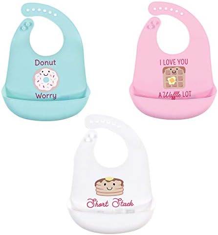 Hudson Baby Unisex Baby Silicone Bibs, One Size by HudsonBaby