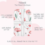 Butterblu Frankie Fitted Crib Sheet 100% Organic Cotton - Image 2