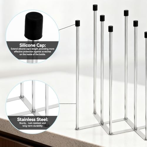 Foldable Baby Bottle Drying Rack – 8-Pole Collapsible Bottle Organizer - Image 7