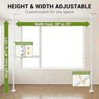 Room Divider No Drilling Curtain Rod Wall Divider - Image 2