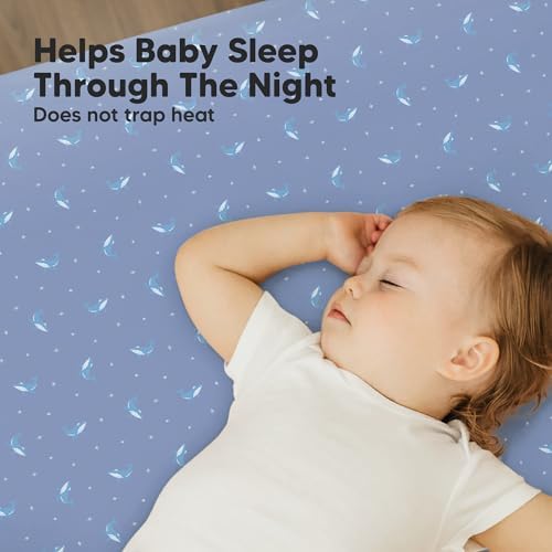 2pk Mini Crib Sheets Fitted 38x26 Pack N Play Mattress Sheet - Image 5