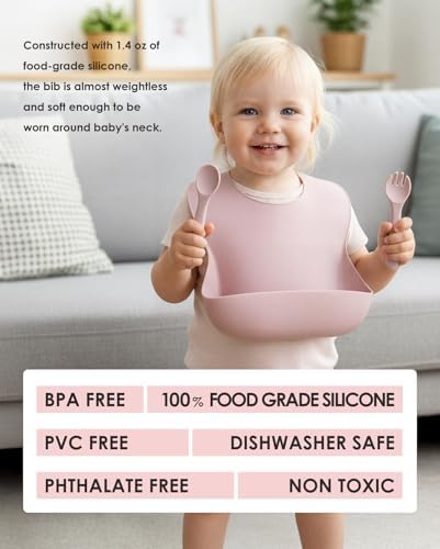 Tiny Marvels Silicone Bibs for Babies - Image 4