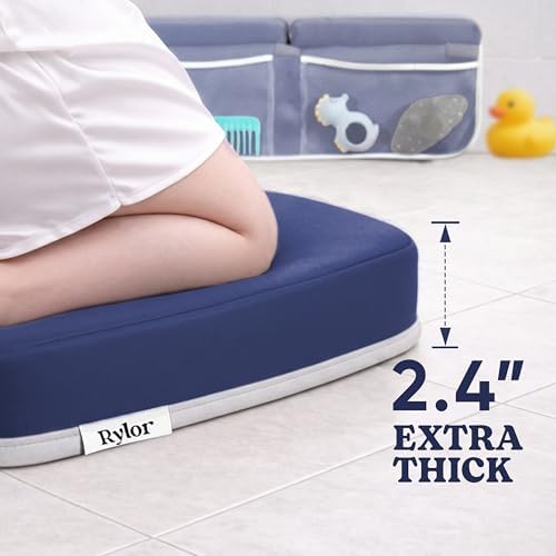 Rylor Premium Baby Bath Kneeler Mat & Elbow Rest Pad Set – Comfortable Bath - Image 3