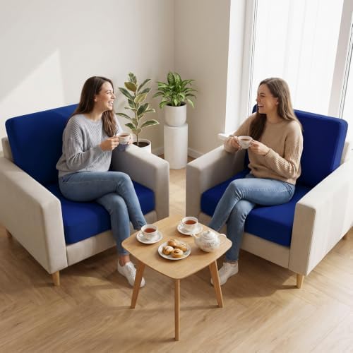 4Pcs Patio Cushion Covers Stretch Outdoor Furniture Protector Slipcovers - Image 6