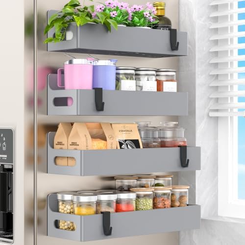 HuggieGems Upgrade Gray Magnetic Spice Rack by HuggieGems