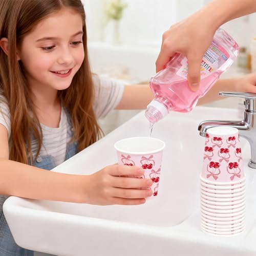 WRAPAHOLIC 9oz Pink Paper Cups - Image 6