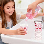 WRAPAHOLIC 9oz Pink Paper Cups - Image 6