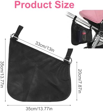 2 Pack Side Sling Stroller Organizer, Universal Portable Side Sling Stroller - Image 3