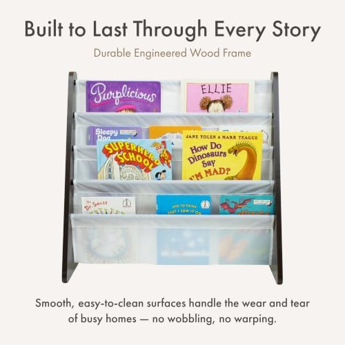 Humble Crew Kids Bookshelf, Montessori Front Facing Toddler Bookcase 4 Tier - Image 5
