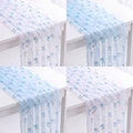 4 Pcs Blue Bow Table Runner 29 X 70 Inch Tulle Wedding by Windkream