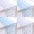 4 Pcs Blue Bow Table Runner 29 X 70 Inch Tulle Wedding by Windkream