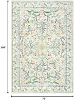 Wonnitar Washable 6x9 Area Rugs, Soft Floral Rug - Image 2