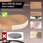 Drafting Chair with Back Support, Tall Desk Rolling Stool - Image 3