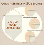 Let's Go On an Adventure Wall Decor, Playroom Pennant Hanging Banner - Image 6