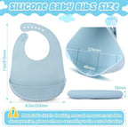 Mepase Silicone Bibs Waterproof Silicone Baby Bibs - Image 2