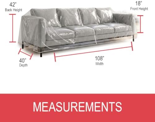 LAMINET Thick Crystal Clear Heavy-Duty Water Resistant Sofa/Couch Cover - Image 5