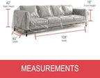 LAMINET Thick Crystal Clear Heavy-Duty Water Resistant Sofa/Couch Cover - Image 5