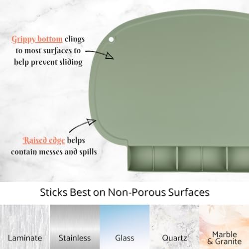 Silicone Placemat with Food Catching Pockets - Image 4
