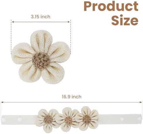 KLOGTSIND Flower Curtain Tiebacks, Decorative Curtain Holdbacks No Drill - Image 3