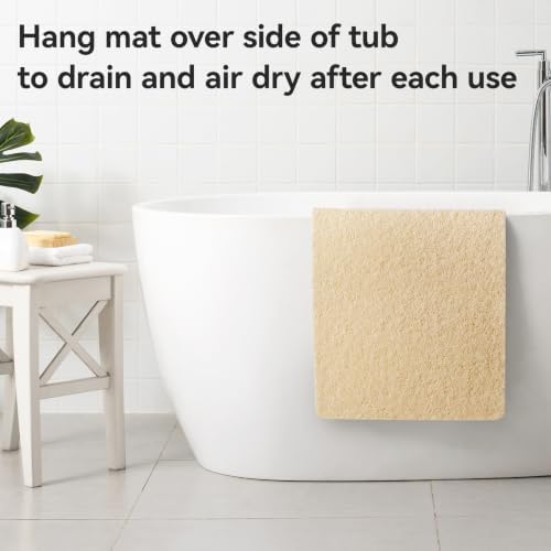 Asvin Soft Textured Bath, Tub Mat, 47x16 Inch, Phthalate Free, Non Slip Comfort - Image 6