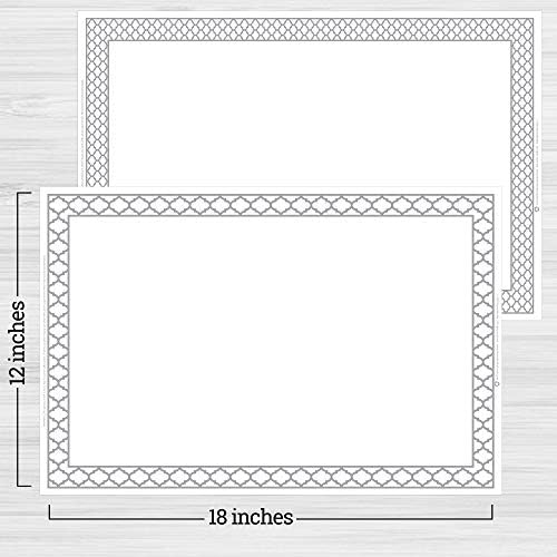 White Disposable Placemats for Baby, Adults - Image 5