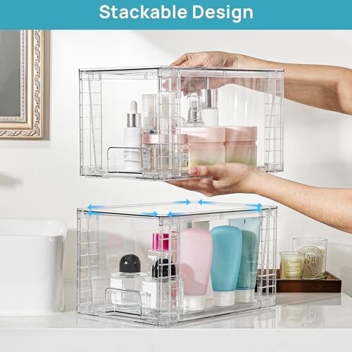 Vtopmart 6 Pack Large Stackable Storage Drawers - Image 7