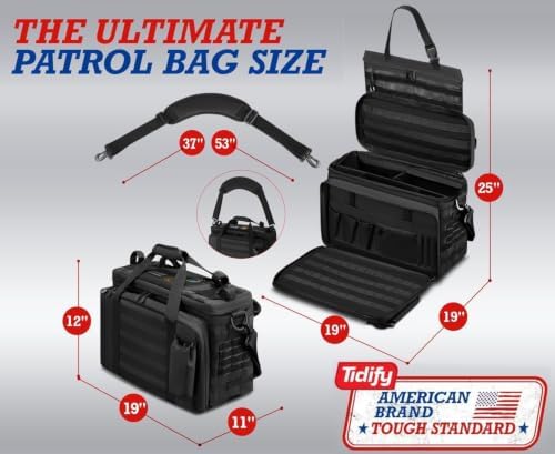 Tidify Patrol Bag Used By Law Enforcement Police Gear and Military Grade - Image 5