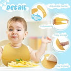 Mepase Silicone Bibs Waterproof Silicone Baby Bibs - Image 3