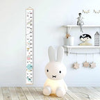 Kids Growth Chart, Wood Frame Fabric Canvas Height Measurement Ruler from Baby - Image 4