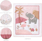 The Peanutshell 4 Piece Organic Cotton Baby Crib Bedding Set - Image 2