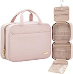 NISHEL Travel Toiletry Bag for women, Portable Hanging makeup Organizer by NISHEL