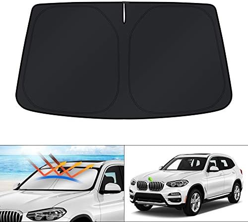 KUST Windshield Sun Shade for 2018-2025 2026 BMW X3 Accessories Window Custom by KUST