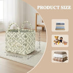 Floral Fabric Storage Basket Car Interior Storage Basket Underwear Sundries - Image 6