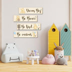 BirtDerr Winnie Nurasy 4Pcs Winnie Bedroom Wall Decor - Image 4
