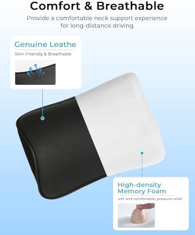 Aukee Car Headrest Pillow Memory Foam Car Neck Pillow - Image 3