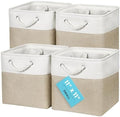 OrganiHaus 11x11 Cube Storage Bins, Rope Handles by OrganiHaus