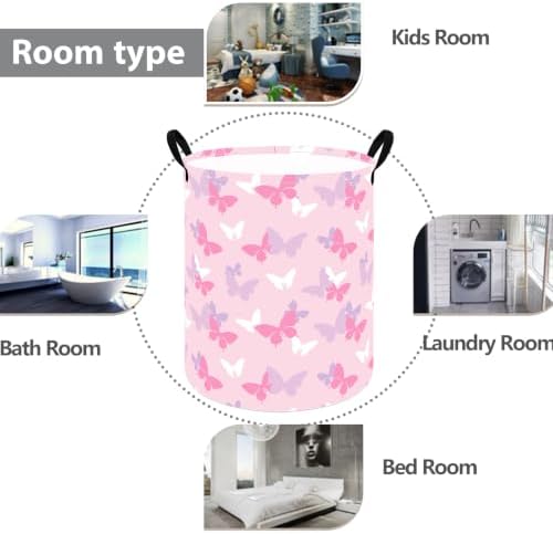 Large Laundry Basket Canvas Storage Bins Baby Nursery Hamper - Image 3