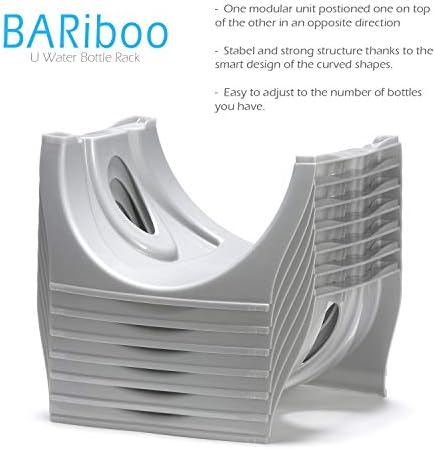 Bariboo Stackable Water Bottle Storage Rack Best Water Jugs 5 Gallon Organizer. - Image 4