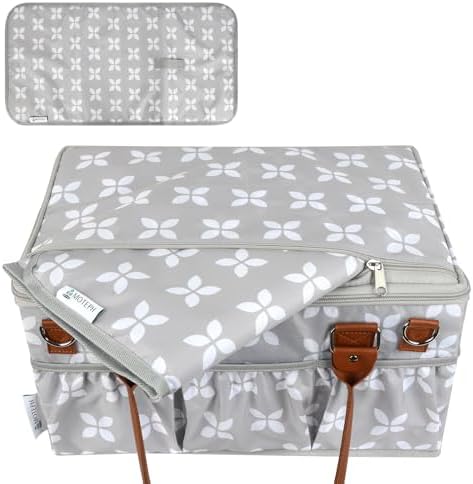 Moteph Diaper Caddy with Changing Mat, Large Baby Diaper Caddy Organizer with - Image 5