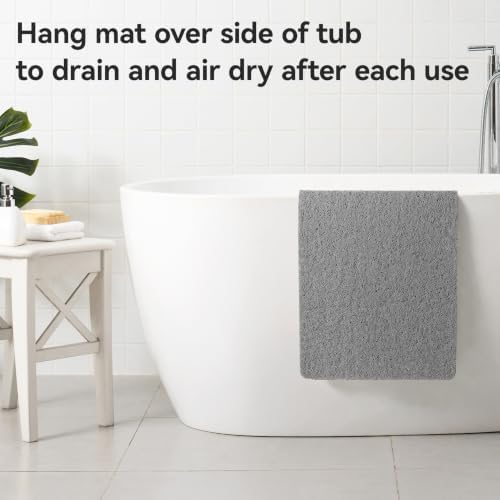 Asvin Soft Textured Bath, Tub Mat, 24x16 Inch Rectangular, Phthalate Free - Image 6