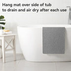 Asvin Soft Textured Bath, Tub Mat, 24x16 Inch Rectangular, Phthalate Free - Image 6