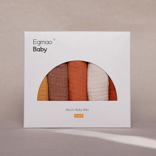 Muslin Baby Bibs for Drooling and Teething, Bibs for Boys Girls - Image 5