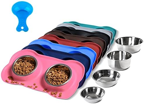 Hubulk Pet Dog Bowls 2 Stainless Steel Dog Bowl by Hubulk