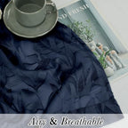 Lecloud Leia Navy Blue Sheer Valances - Image 2